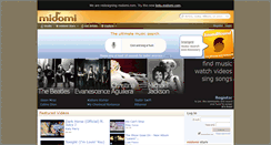Desktop Screenshot of midomi.com
